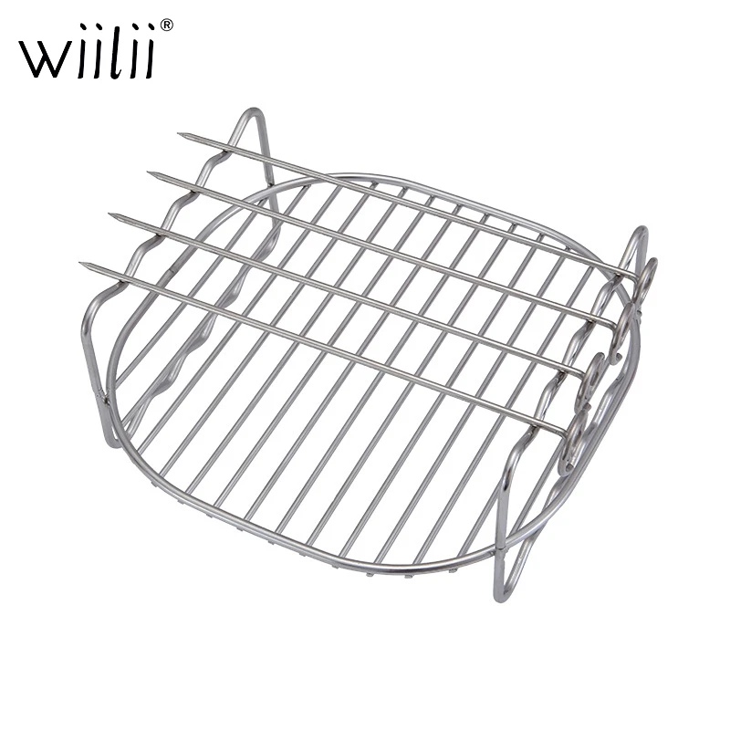 Wiilii, аксессуары для фритюрницы, антипригарная стойка для барбекю, барбекю, держатель для тостов, стойка для пиццы, посуда для выпечки, жаровня, печь, инструменты для приготовления пищи