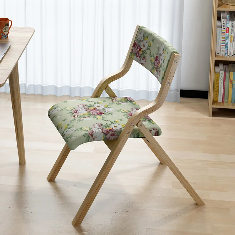 

Man Patriarch Dining Chair Modern Minimalist Chair Creative Leisure Chair Foldable Computer Chair Wood Chair Armchair