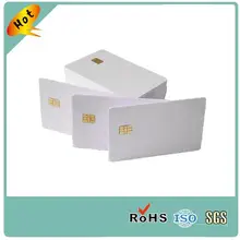 Заводская цена ISO 7816 пустой белый ПВХ Чип SLE4442 пластиковая Контактная смарт-карта