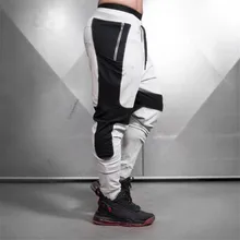 Новинка, мужские спортивные штаны для бега, спортивные штаны для бега, штаны для спортзала, мужские хлопковые спортивные штаны для бега, облегающие брюки для бодибилдинга