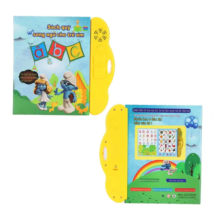 

Kids E-book Learning Toy Multifunctional Thai/English/Chinese Language Reading Book with Pen Child Interactive Educational Toys