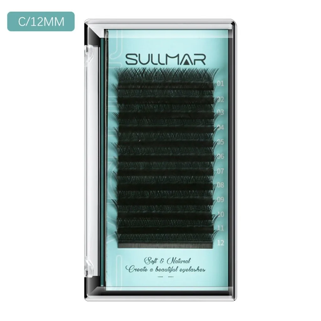E Individual False Eye Lashes Black Silk Eyelashes Extension False Eyelash Set Grafting Fake False Eyelashes Extension Maquiagem - Цвет: E