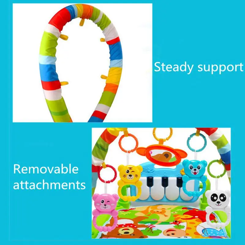 Play Mat Baby Carpet Music Puzzle Mat With Piano Keyboard Educational Rack Toys Infant Fitness Craw
