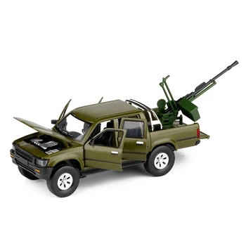 

1:32 Hailax Pickup Truck Model,Alloy Simulation Sound and Light Toys,Armed Chariot