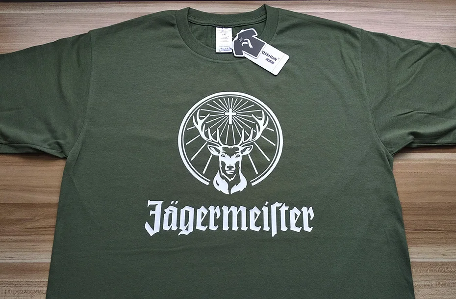 Мужская футболка с логотипом Jagermeister Music Tour, высокое качество, модная эксклюзивная футболка из хлопка, 16 цветов, унисекс, уличная одежда, Harajuku