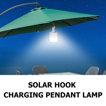 

LED Bulb Lamp Solar Powered USB Rechargeable Emergency Night Market Camping Lamp Lantern Flashlight Waterproof Spot Lamp