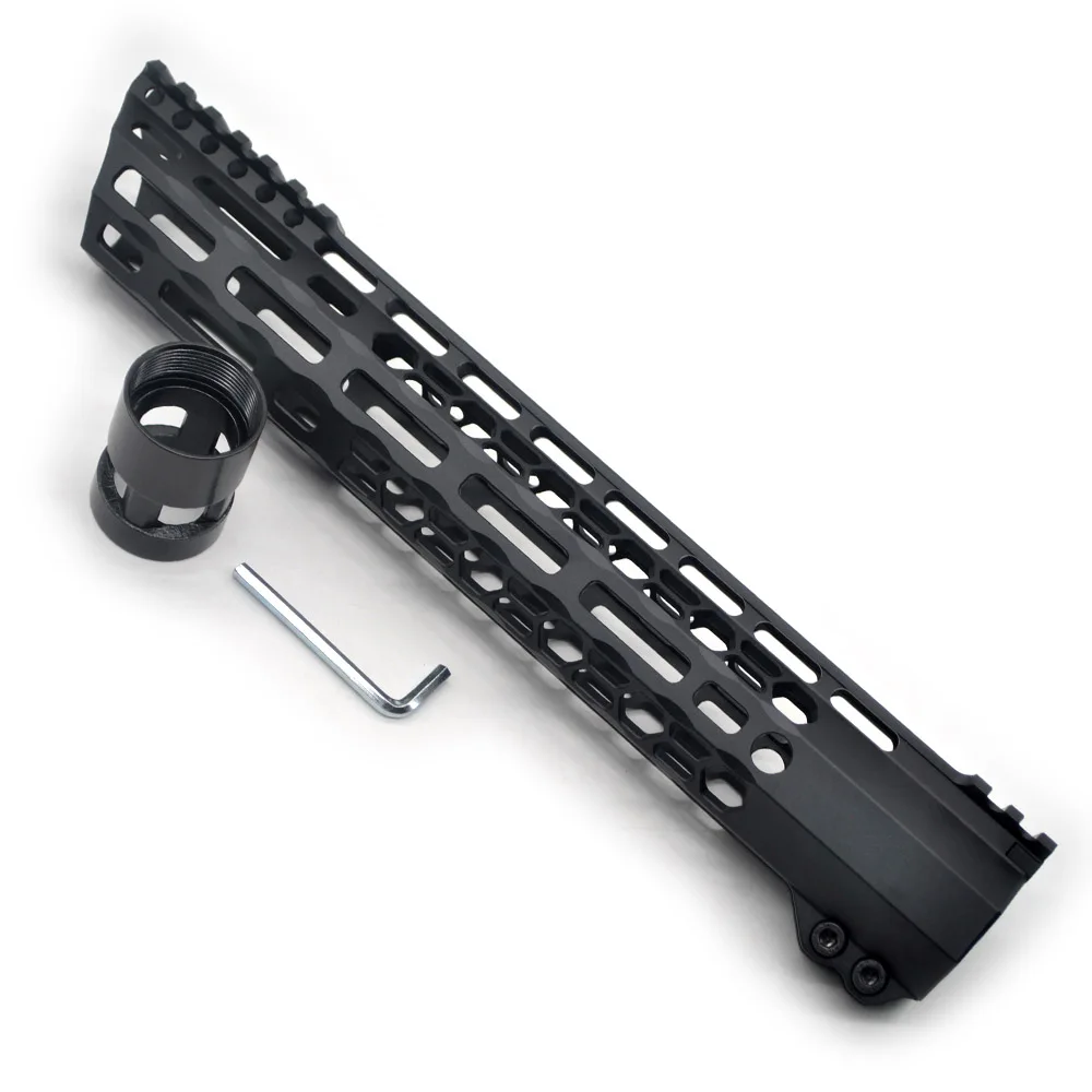 Aplus 12 ''дюймовый Сверхлегкий косой срез Дизайн M-lok Handguard рельсовый зажим Picatinny Mount System _black Fit. 223/5. 56, AR-15