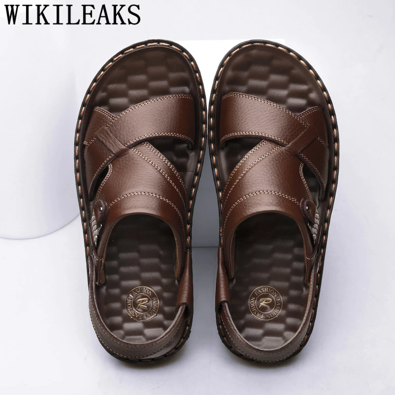 italian leather flip flops