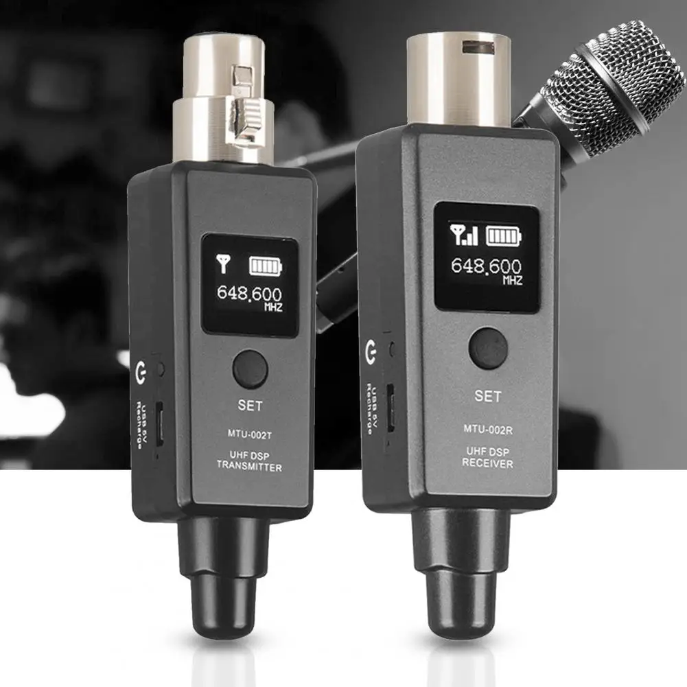 Adaptador de Microfone sem Fio Microfone sem Fio Receptor para Misturador Carregamento Sistema Transmissor Áudio Usb u3 - Image 2
