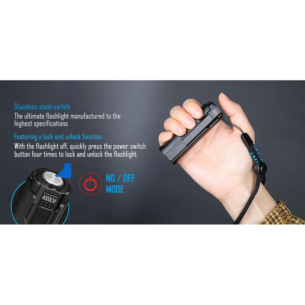 Lâmpada de Emergência Led para Acampamento Imalent D-series Lanterna Tocha Holofotes Ld70 4000lumen Xhp70 Gen.2 14 Imalent-lanterna led ld70 xhp70 gen.2 d-series, 4000