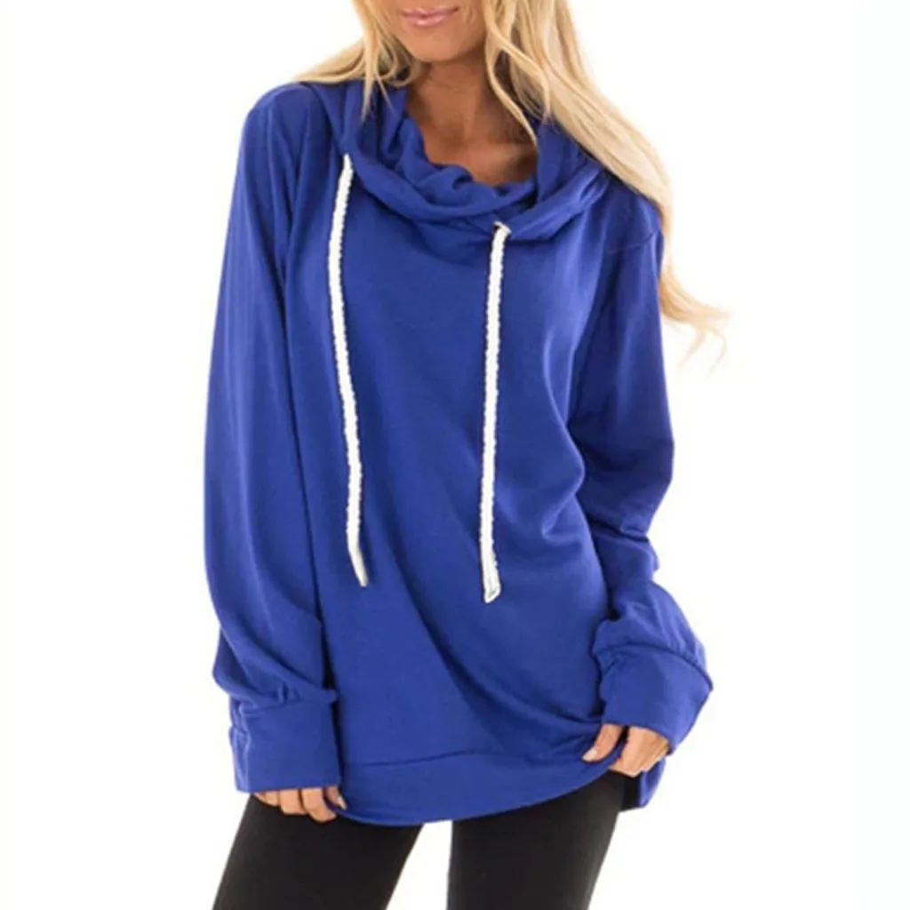 

SAGACE Long Sleeve Plus Size Sweatshirt winter and autumn Pullover Sweatshirts Harajuku Plus Size loose solid color