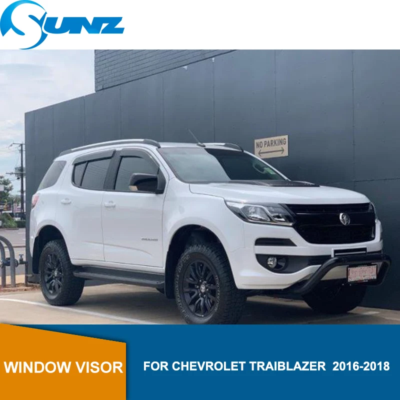 Car Window Deflector Visor For Chevrolet Traiblazer 2016 2017 2018  Black Door visor For Chevrolet Traiblazer 2016-2018 SUNZ