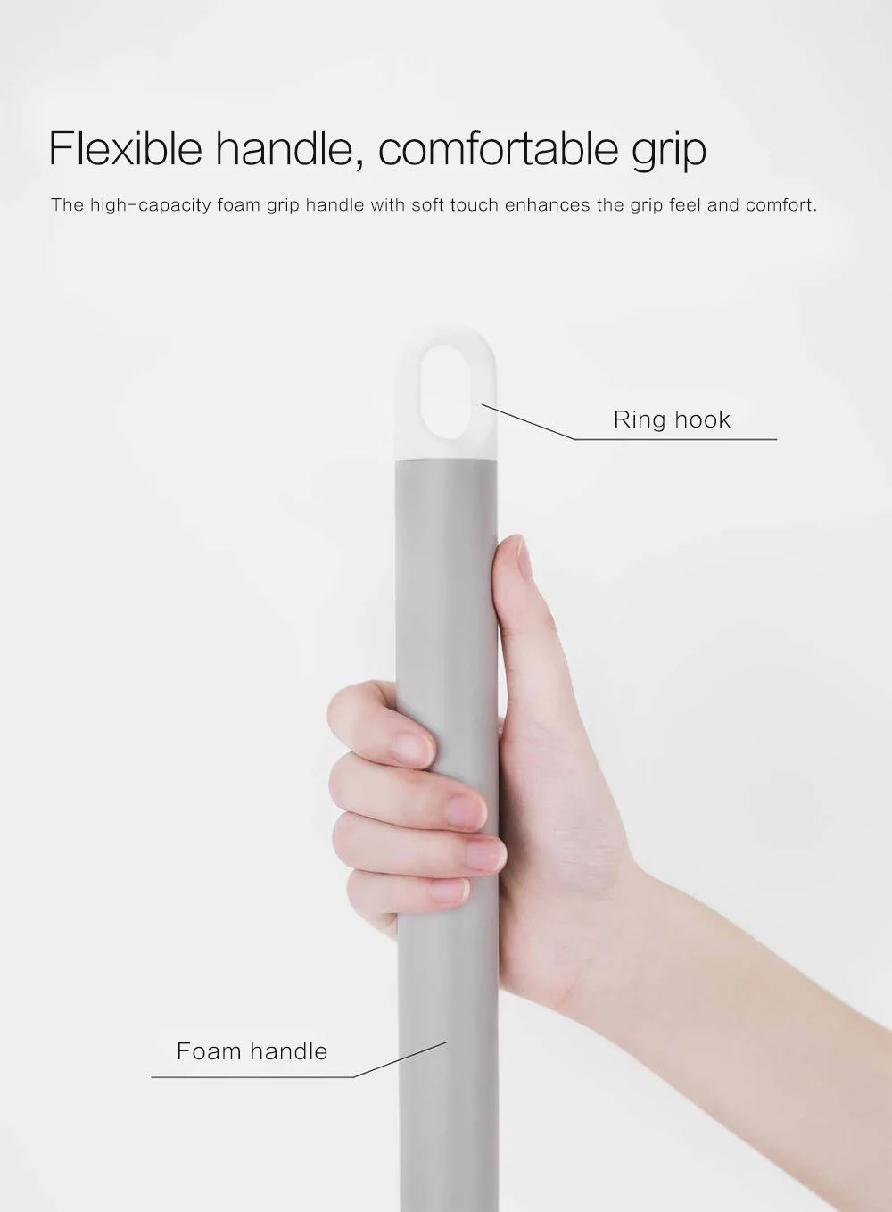 180-degree Rotating Standing Storage Space-saving Mop with Collodion Head from Xiaomi Youpin