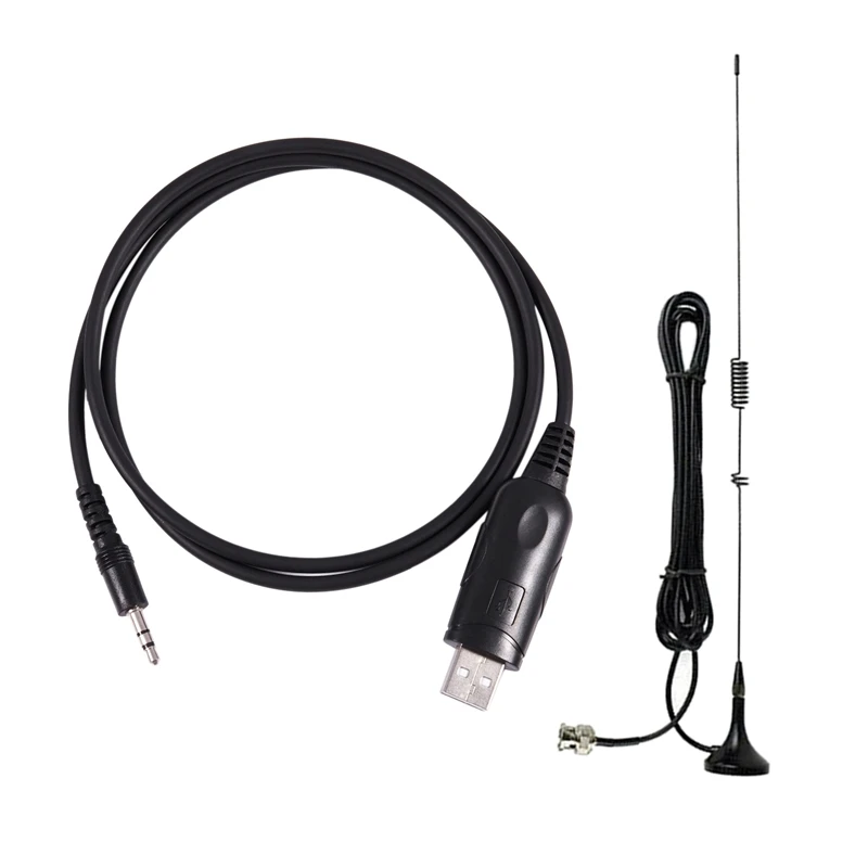 2 шт. аксессуары для рации черный: 1 UT-106UV BNC Двухдиапазонная U + VHF антенна ICOM YAESU Kenwood