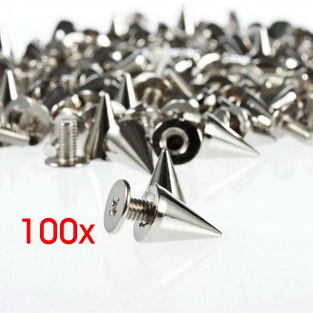 100Pcs 10mm DIY Punk Rock Silver Decorative Studs And Spikes Rivets For  Clothes Leather Craft Clothing Shoes Bags Decoration - Price history &  Review, AliExpress Seller - Drive to Green Store