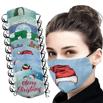 

skin care mask for face Activated Carbon Mouth Christmas Print Face Mask Protection Mask cubrebocas maseczki mascarilla