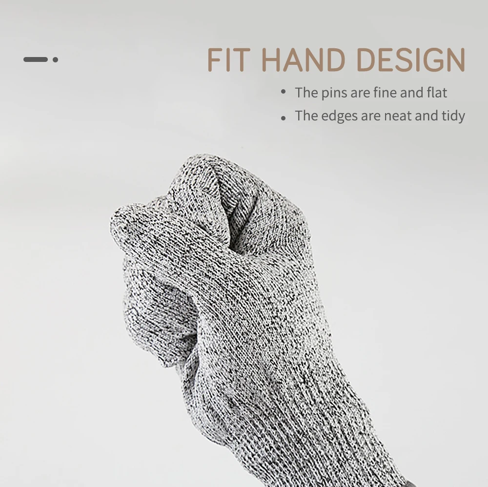 Цин S до XL устойчивые к порезам перчатки уровень 5 Защита Высокое качество пищевой безопасности порезы перчатки для кухни и промышленности