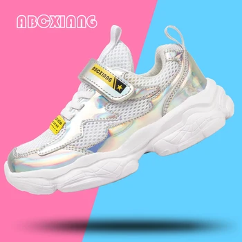 

2020 New Girl Luxury Brand Children Shoes Pink Young Girl Casual Shoes For School Kids Girls Sneakers Summer Kids Designer Shoes