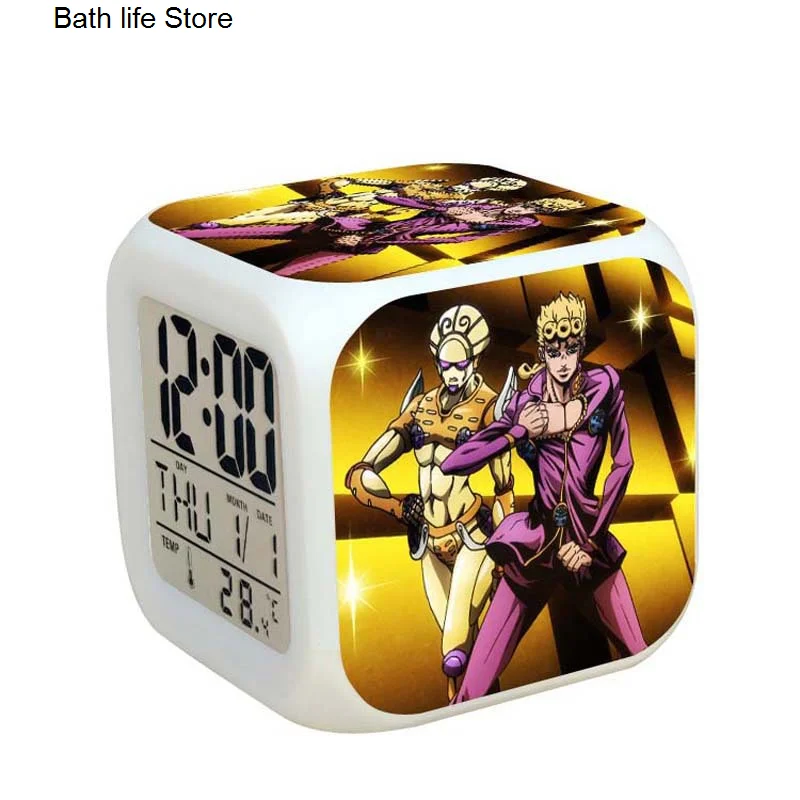 New Bizarre Adventure Alarm Clock Anime Gift Toy Colorful Light Alarm Clock  Sleepy Fashion Toys Alarm Clock - AliExpress