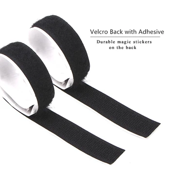 

2M/5M/25M Magic Velcro Tape with adhesive Hook and Loop Window door curtain velcro 2cm Width velcro cable DIY sewing accessories