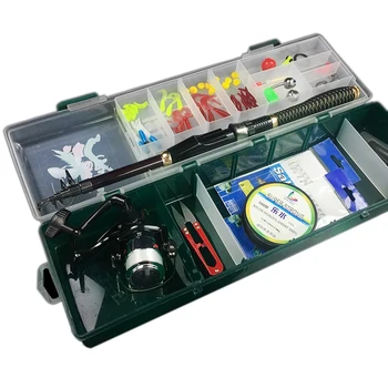 

Fishing Rod Reel Combination Kit 1.8 M Telescopic Fishing Rod Rotating Reel Rod Fish Hook Fishing Gear Accessories Set