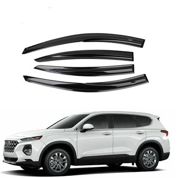 비 경비원 창문 바이저 날씨 방패 바람 디플렉터 Sun Shade 천막 대피소 현대 산타페 SantaFe 2019-2021