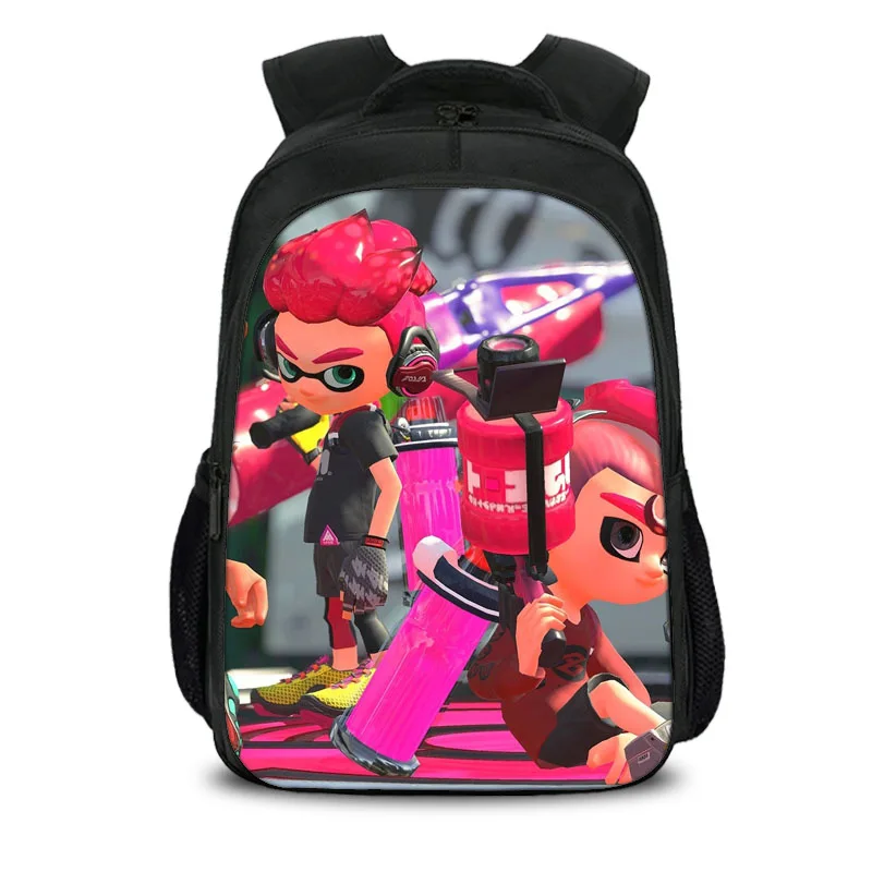 Style 9 15,7 дюймов Splatoon игра Аниме мальчики девочки школьная сумка Книга сумка рюкзак дети студентов Mochila обратно в школьный подарок - Цвет: Style 9
