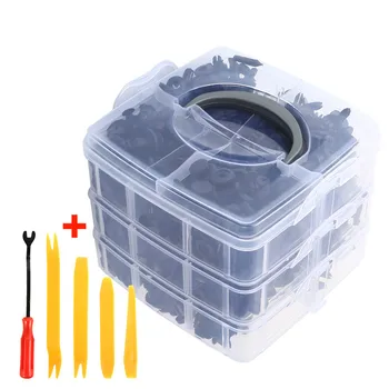 

620PCS Car Fasteners with Hand Tool Door Trim Panel Auto Bumper Rivet Retainer Push Engine Cover Fender Fastener Clips Universal