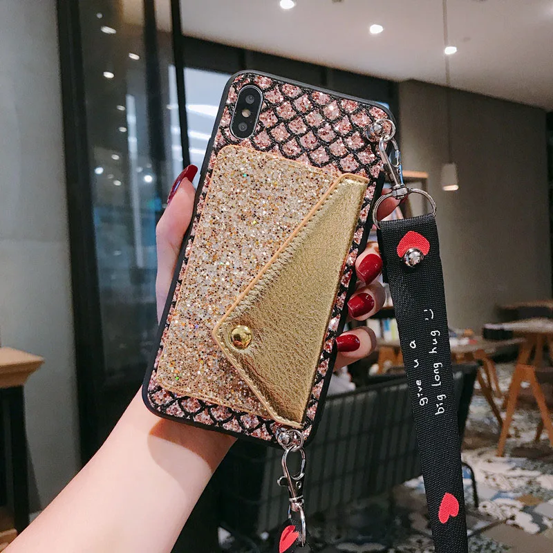 Кошелек с блестками чехол для Samsung Galaxy A7 A9 A9S A6 плюс A70 A50 A30 A20 A10 A80 A90 A5 A2 Core A10E портмоне чехол