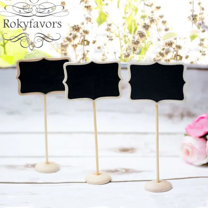 chalkboard wooden place card holder