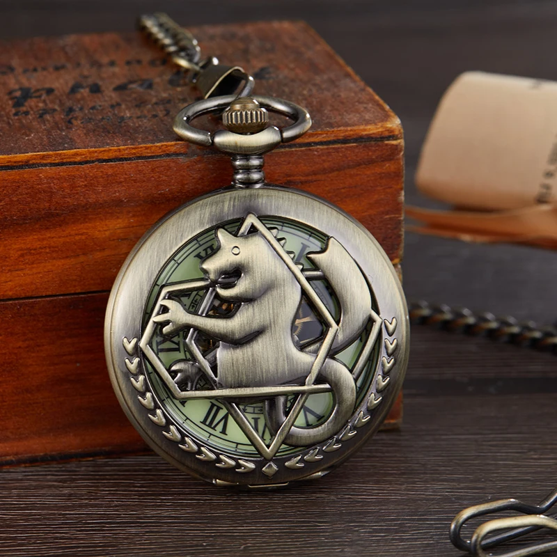 

8 type Fashion Vintage Design Pocket Watch Mechanical Men Hand Wind Skeleton Steampunk Fob Watch For Men Women Gift 2020