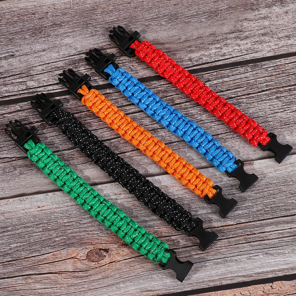 

18cm Seven Core Reflective Paracord Escape Wrist Strap Multi-function Military Emergency Rope Camping Survival Saving Bracelet