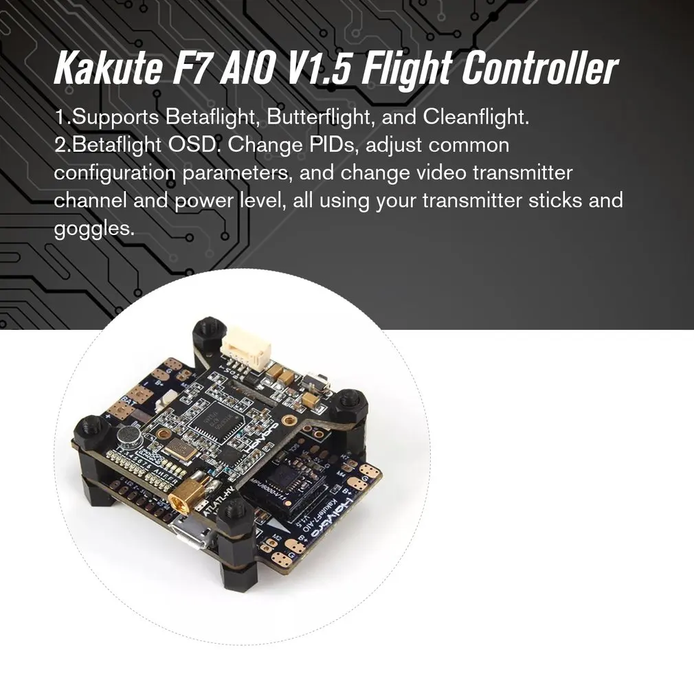 Holybro Kakute F7 AIO V1.5 Контроллер полета OSD PDB+ Atlatl HV V2 5,8G FPV передатчик для радиоуправляемого дрона запчасти