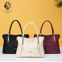 LAORENTOU, Брендовые женские сумки, Дамская кожаная сумка на плечо и сумки через плечо, роскошная женская Повседневная вместительная сумка на молнии
