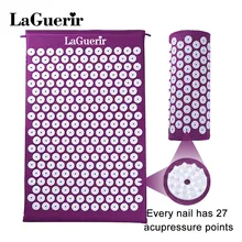 Массажер(приблизительно 67*42 см) массажная подушка акупрессура коврик снимает стресс боль Акупунктура Спайк йога коврик с подушкой Прямая поставка