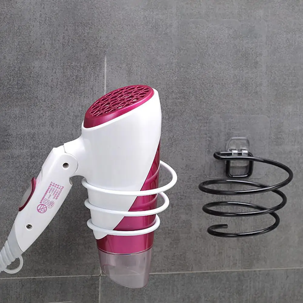 Wall Mounted Hair Dryer Holder Rack Barber Styling Hair Dryer Storage