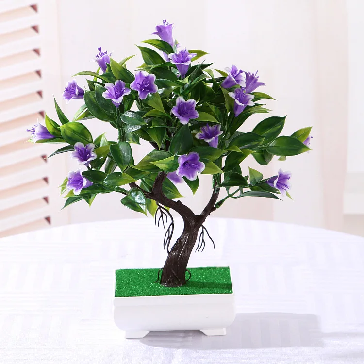 Искусственные цветы в горшках поддельные растения бонсай для дома Decoraiton креативные декоративные украшения вечерние украшения для сада и офиса