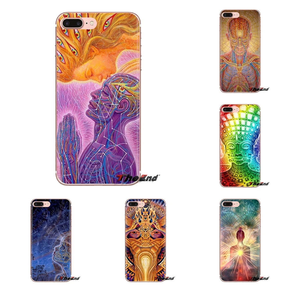 For Samsung Galaxy J1 J2 J3 J4 J5 J6 J7 J8 Plus 2018 Prime 2015 2016 2017 TPU Transparent Case Alex Grey Progress Soul Kiss Muse |