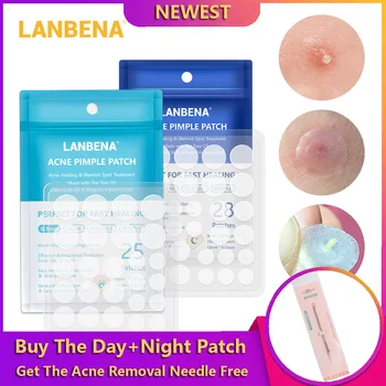 

LANBENA Day+Night Acne Removal Pimple Patch Acne Treatment Pimple Remover Natural Plant Extract Invisible Sticker Face Skin Care