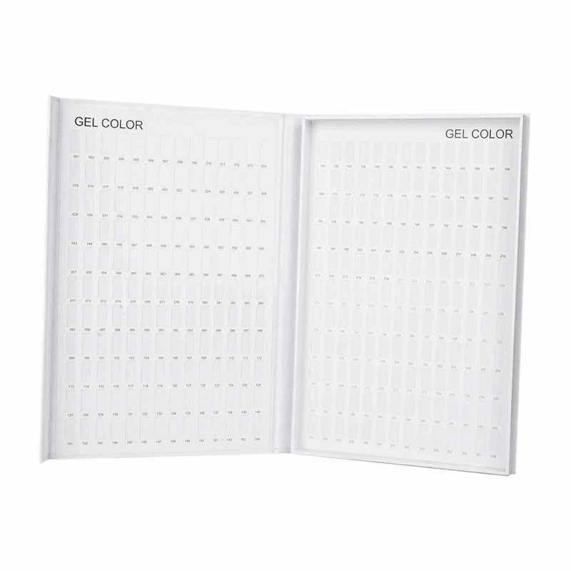 308 Color Nail Art Tips Display Book Chart Display Board Nail Polish Board Nail Art Tips Polish Uv Gel For Salon Nail Art Acce