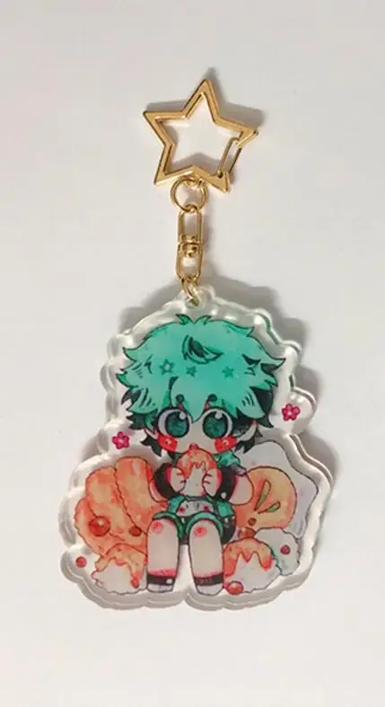 01 Аниме My Hero Academy Todoroki Shoto Midoriya izku Kaminari Denki Косплей настольная акриловая фигурка подвеска брелок игрушка - Цвет: 01