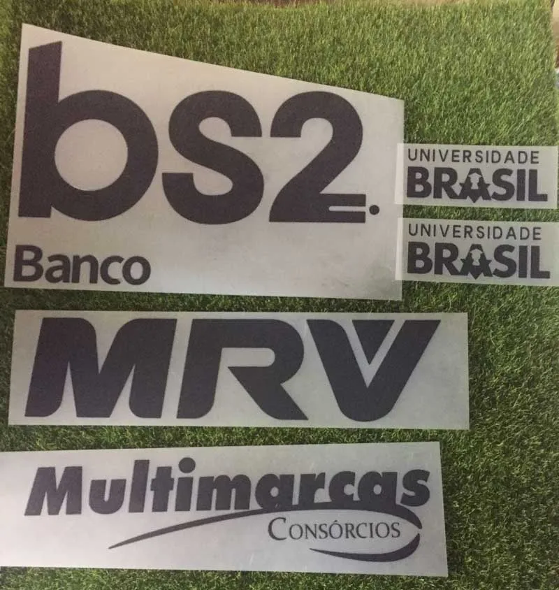 Campeonato Brasileiro Serie A Flamengo Sponosr Home Away 3rd sponsor patch badge - Цвет: black set