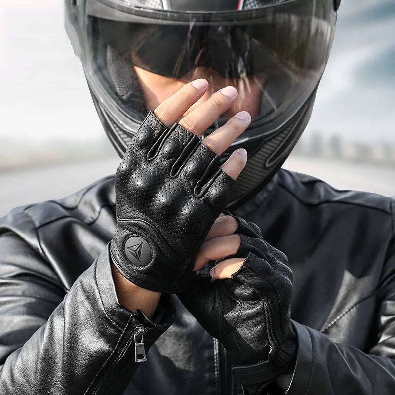 Guantes de cuero Real para motocicleta, equipo de protección para Motocross, para invierno y verano, para BMW R1250GS LC ADV R1200GS F850GS