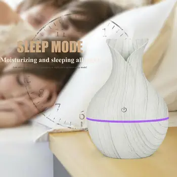 

Mini USB Electric Aroma Air Diffuser 130ML Wood Ultrasonic Cool Aromatherapy Oil Mist Maker Air Humidifier For Home Essenti Y6W1