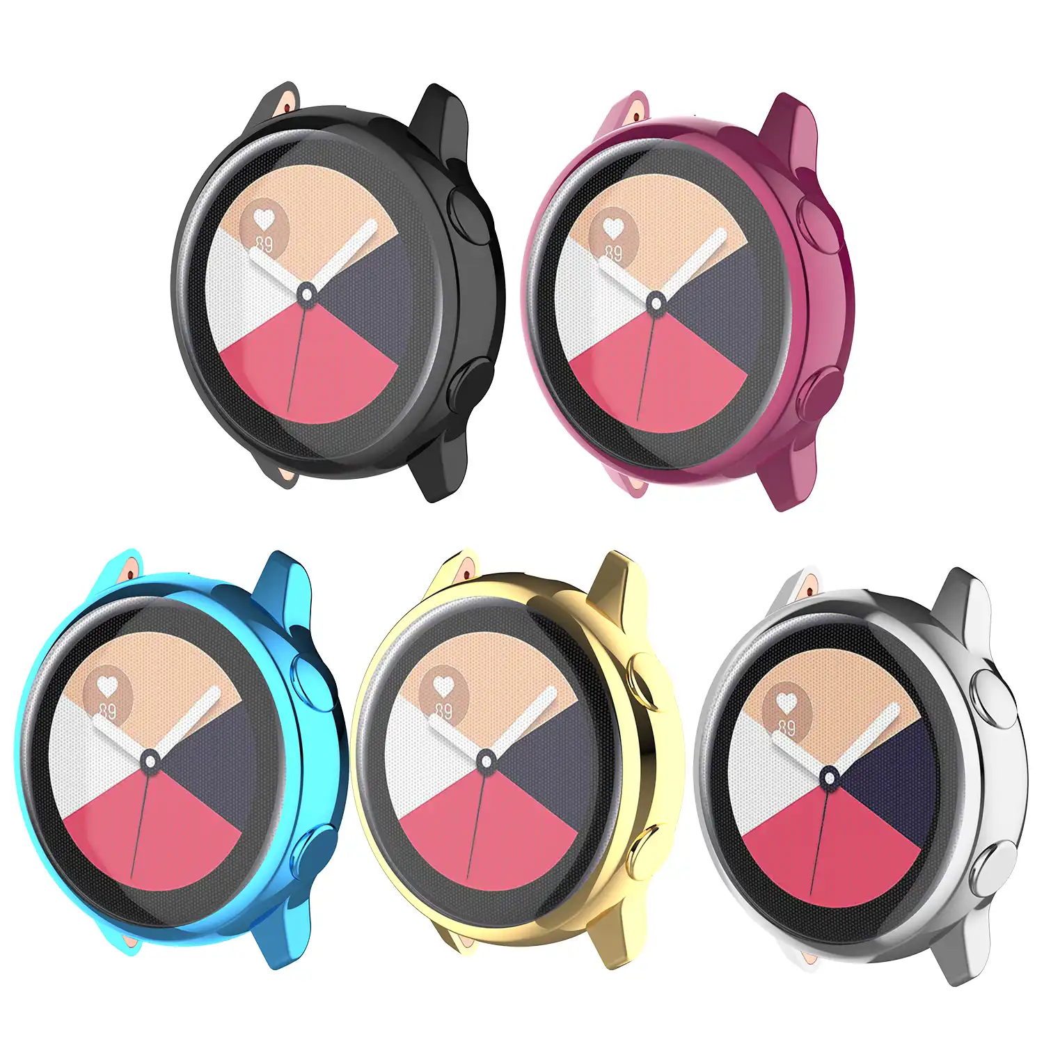 Case For Samsung Galaxy Watch Active 2 44mm 40mm Bumper Protector Hd Full Coverage Screen Protection Case Galaxy Watch Active 44 Aliexpress