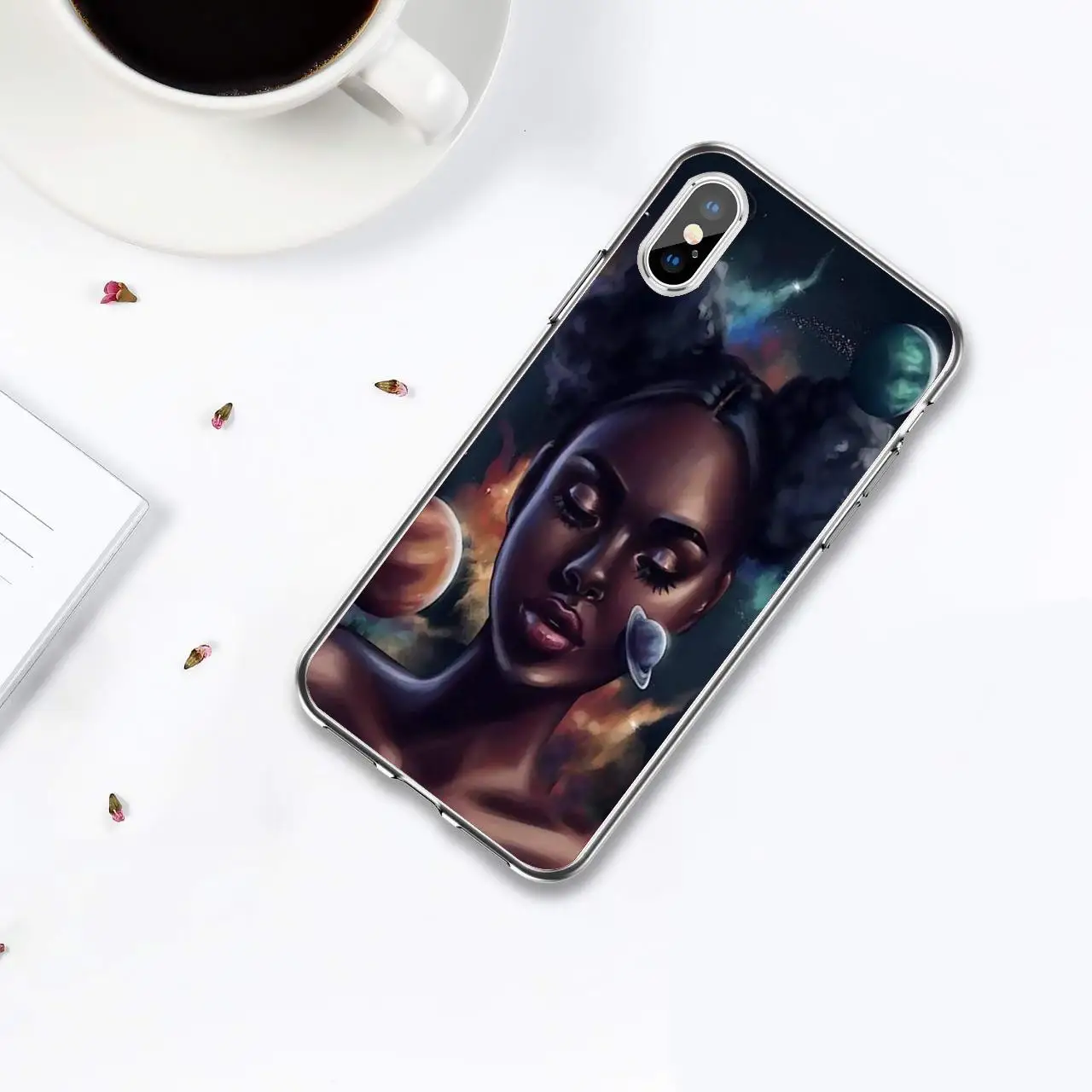Силиконовый чехол для телефона для iPhone 11por XR XS 7 8 6S 5S, серия African explosion head girl TPU силиконовый чехол для телефона s - Цвет: B 5