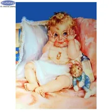 Жизнь Фото на заказ Алмазная вышивка милый ребенок Алмазная картина вышивка крестиком ремесла Алмазная мозаика набор полный квадратный Стразы