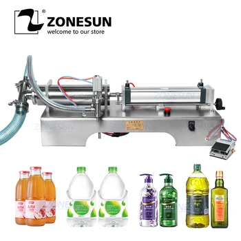 

ZONESUN Fully Pneumatic Disinfectant Sprays Alcohol HandSanitizer Gel LiquidSoap Bottle Dispenser Filling Machine