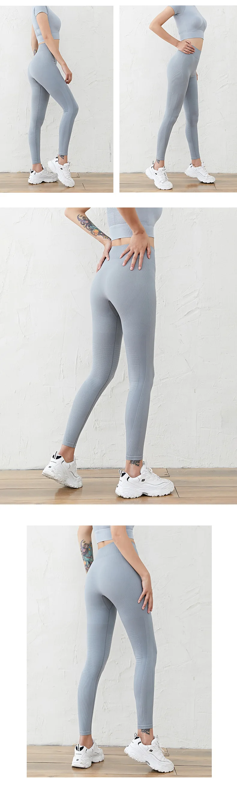 Новый стиль бесшовные утягивающие ягодицы подтягивающие беговые штаны для йоги персиковые брюки для фитнеса женские брюки с высокой