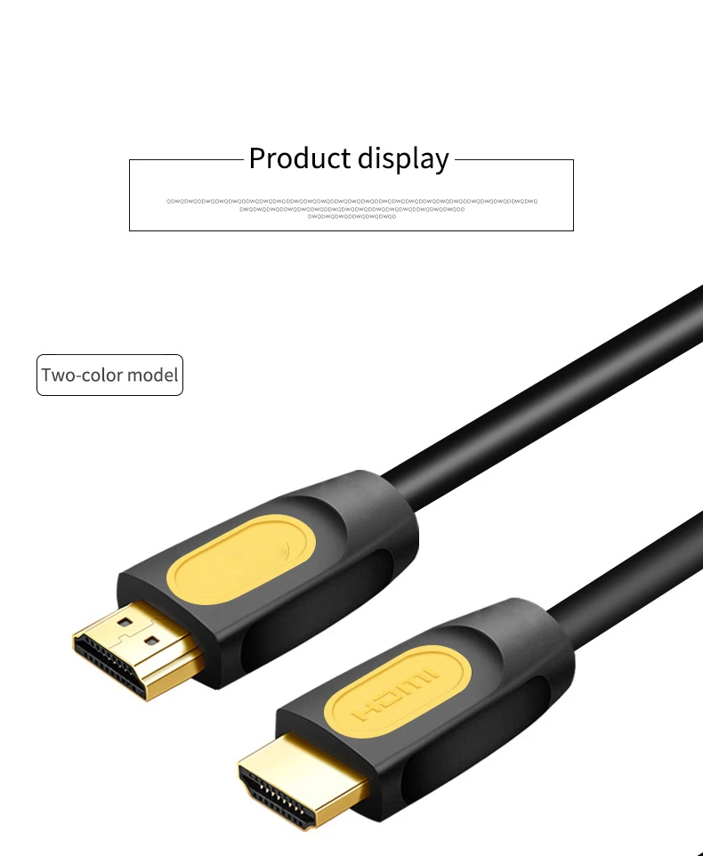Высокая Скорость V2.0 60 Гц HDMI кабель со штыревыми соединителями на обоих концах для подключения 3D 3840*2160 HD из-за цветопередачи монитора компьютера ТВ PS4 проектор HD ТВ 18 Гбит/с HDMI видео кабель